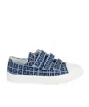Givenchy 4g-print Denim Sneakers In Blue