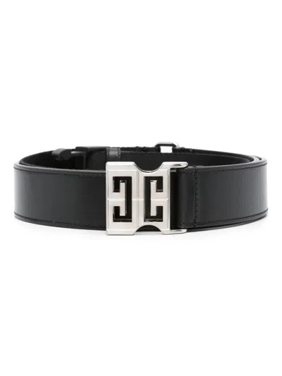 GIVENCHY 4G RELEASE BUCKLE LEATHER BELT