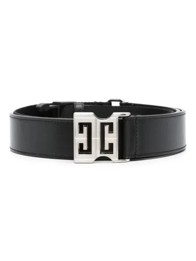 Givenchy 4g Buckle Belt In Black