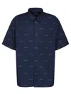 Givenchy Logo-print Cotton Shirt In Blue