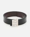 Givenchy 4g Reversible Leather Belt In Black