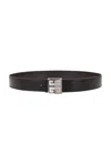 Givenchy 4g Reversible Belt 35mm In Black & Brown