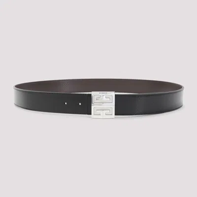 Givenchy 4g Reversible Belt In Black Brown