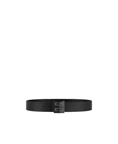 Givenchy 4g Reversible Belt In Micro 4g Leather