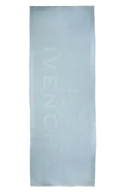 Givenchy 4g Reversible Wool Scarf In Blue