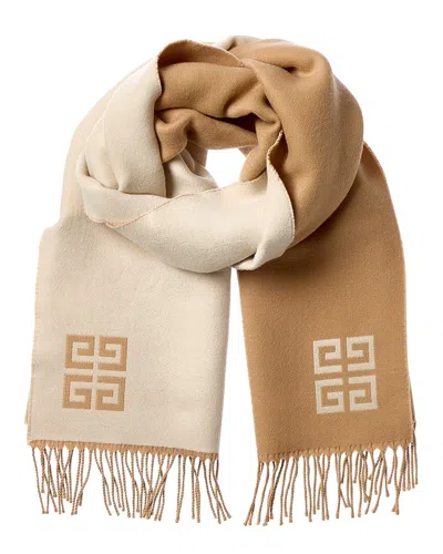 Givenchy 4g Reversible Wool Scarf In Multi