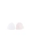 Givenchy 4g Ribbed-knit Pull-on Hats (pack Of Two) In White