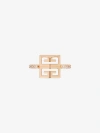 Givenchy Women's 4g Ring In Metal With Crystals In Rose Gold