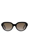 Givenchy 4g Gradient Round Sunglasses In Black