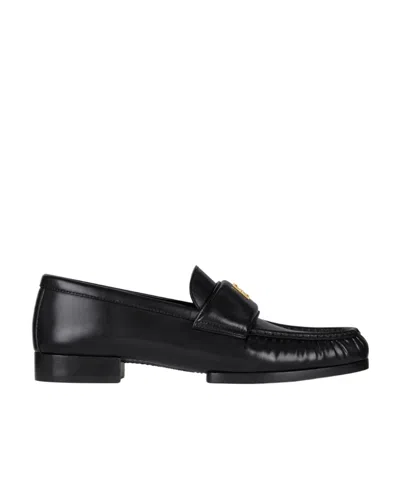 GIVENCHY GIVENCHY 4G LOGO PLAQUE ROUND-TOE LOAFERS