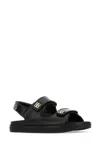 Givenchy Women Leather Sandals With 4g Metal Details In Black