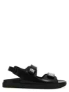 Givenchy Women Leather Sandals With 4g Metal Details In Black