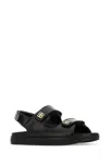 Givenchy Women Leather Sandals With 4g Metal Details In Black