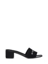 Givenchy Canvas 4g Mules In Black