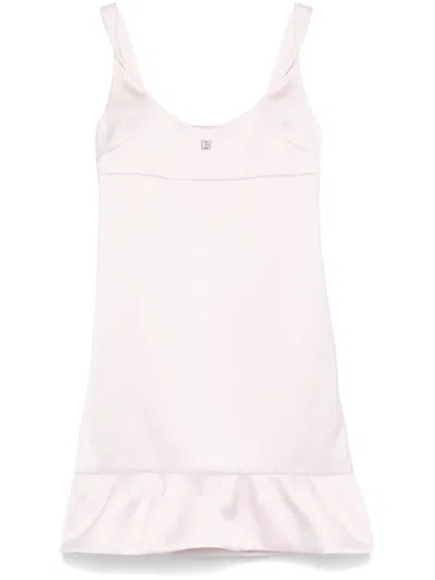 Givenchy 4g Satin Mini Dress In 粉色