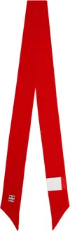 Givenchy Red 4g Liquid Bandeau Silk Scarf In Red