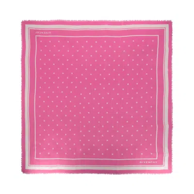 Pre-owned Givenchy 4g Shawl In Cashmere And Silk 'pink Ivory' | Multi-color | Women's Size Onesize