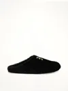 Givenchy 4g Shearling Slip On In Black