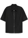 Givenchy Chemise Zippée À Détail 4g In Black