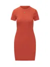 Givenchy Dress In Cotton With 4g Liquid Detail In Orange