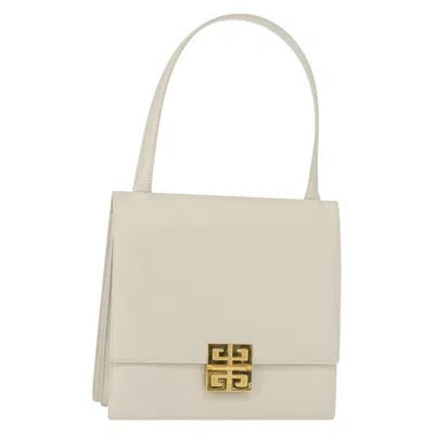 Pre-owned Givenchy 4g Shoulder Bag Leather Gray Leather Shoulder Bag Bag ()