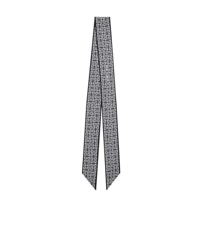 Givenchy 4g Silk Scarf In Black
