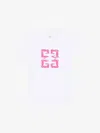 Givenchy 4g Slim Fit T-shirt In Cotton In White