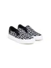 Givenchy 4g Slip-on Sneakers In Black