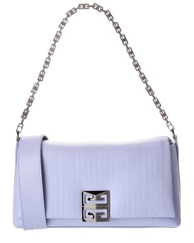 Givenchy 4g Small Leather Shoulder Bag In Purple