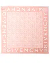 Givenchy 4g Logo Square Scarf In Pink