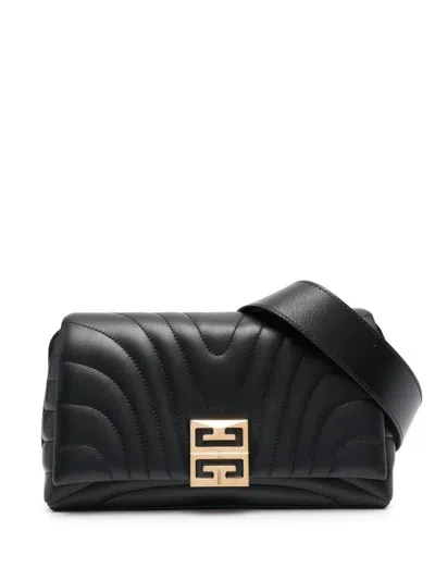 Givenchy 4g Small Soft Leather Shoulder Bag In Black