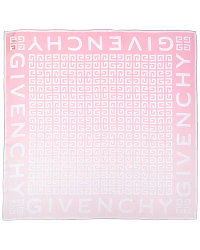 Givenchy 4g Small Square Silk Scarf In Neutral