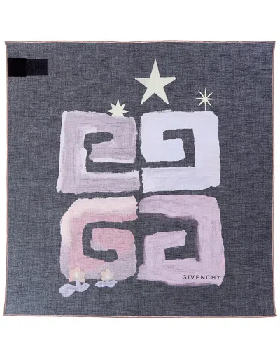 Givenchy 4g Square Scarf In Gray