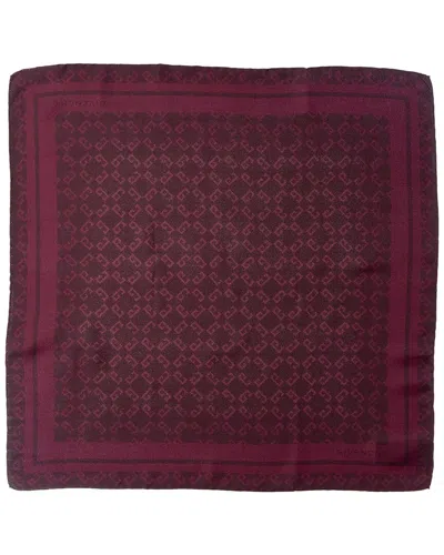Givenchy 4g Square Silk Scarf In Purple