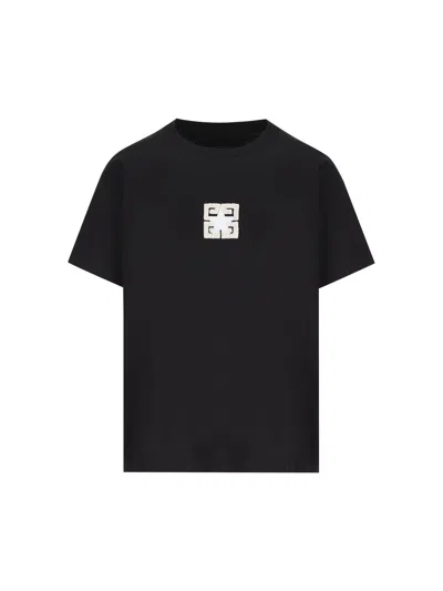 Givenchy 4g Star Boxy Crewneck T-shirt In Black
