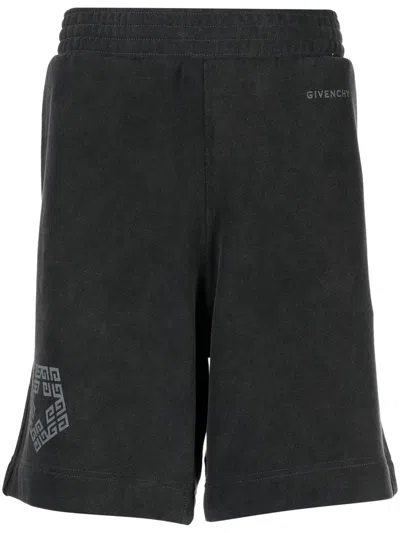 Givenchy 4g Star-print Track Shorts In Black