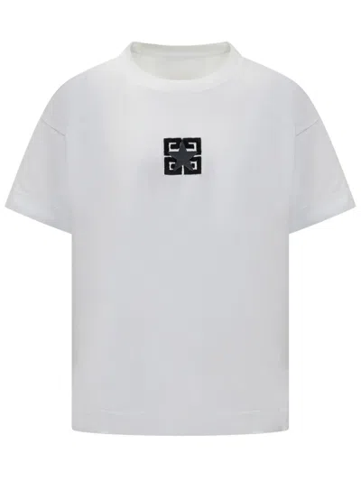Givenchy 4g Stars Boxy Crewneck T-shirt In White