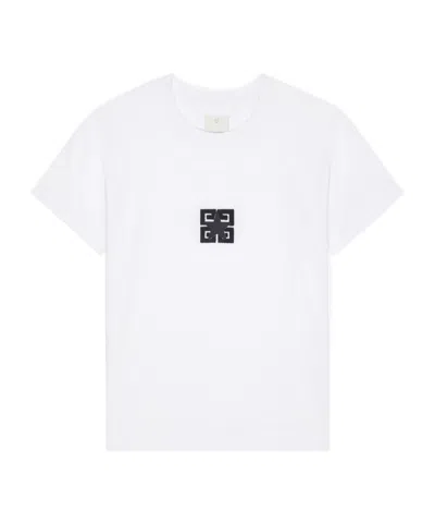 Givenchy 4g Stars Boxy Fit T-shirt In Cotton In White