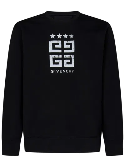 Givenchy 4g Stars Sweatshirt In Black