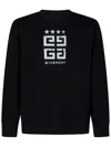 Givenchy Logo Printed Crewneck Sweatshirt In Black