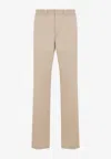 Givenchy 4g Straight Chino Pants In Beige