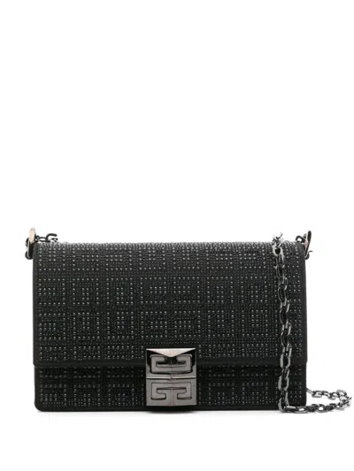 Givenchy 4g Strass Embellished Small Crossbody Bag In Black