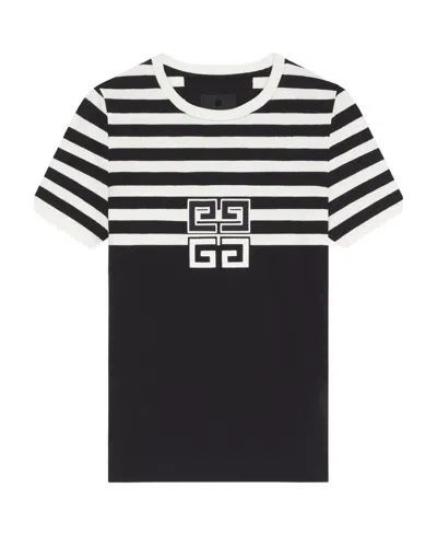 Givenchy Cotton T-shirt In Black White