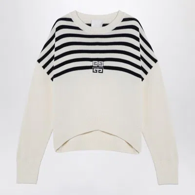GIVENCHY 4G STRIPED JERSEY WHITE/BLACK