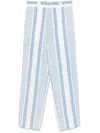 Givenchy 4g-striped Trousers In 蓝色