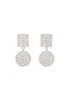 Givenchy 4g Crystal-embellished Earrings In White