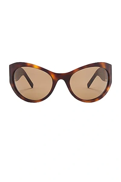 Givenchy 4g Sunglasses In Blonde Havana & Brown