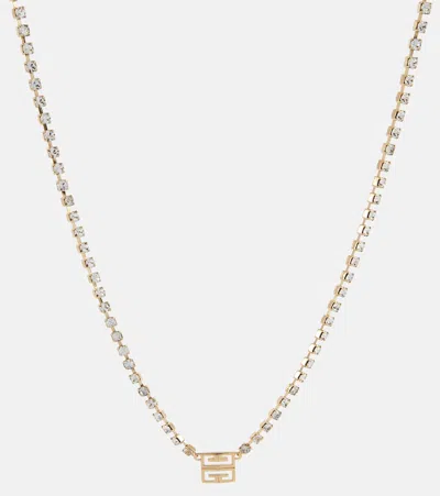 Givenchy 4g Swarovski Crystal-embellished Necklace In Gold
