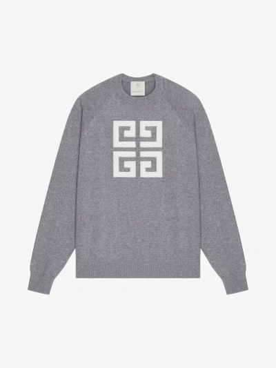 Givenchy 4g Jumper In Cashmere In Grey