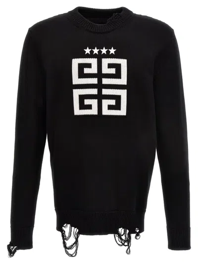 Givenchy 4g Sweater In White/black
